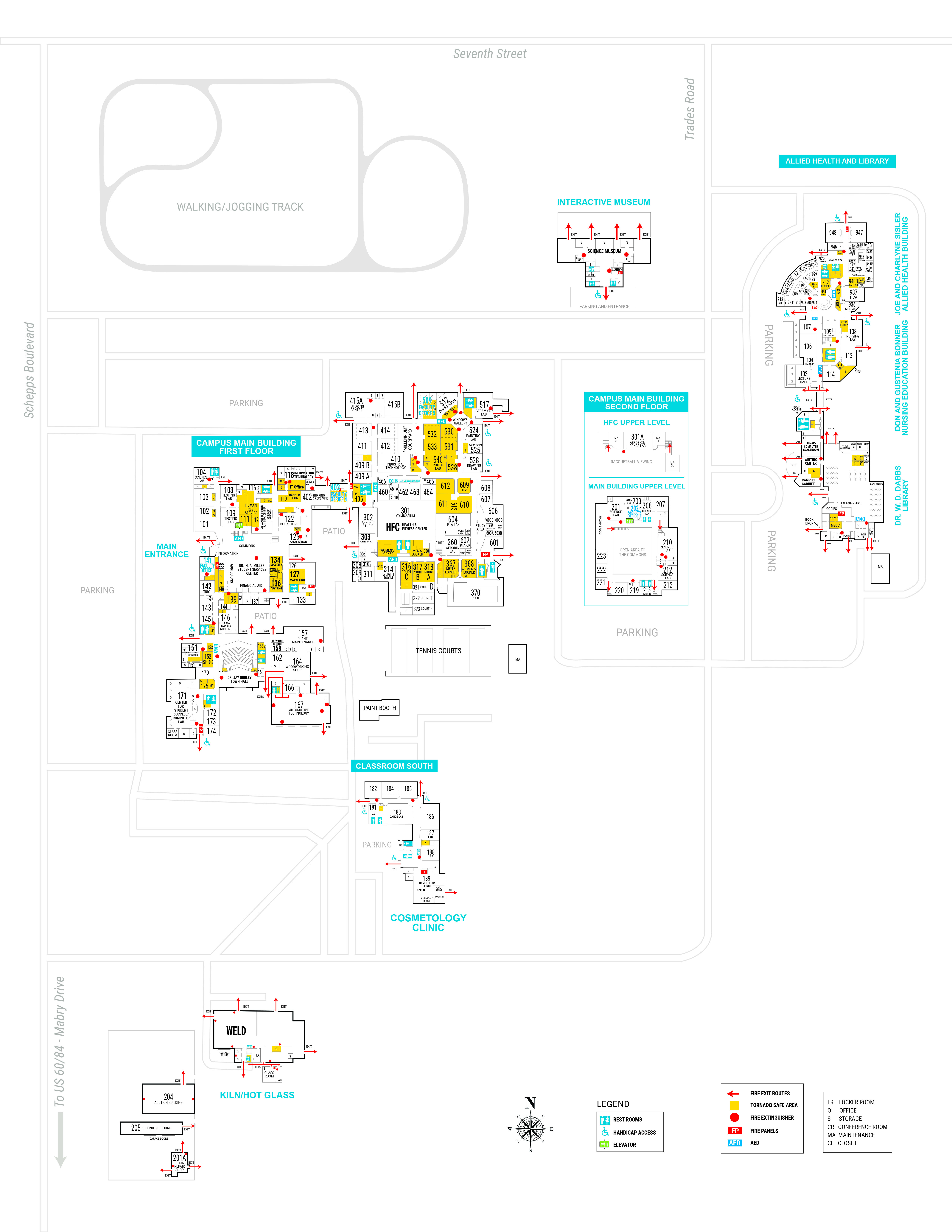 Map of the CCC Campus