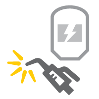 Industrial technology meter icon